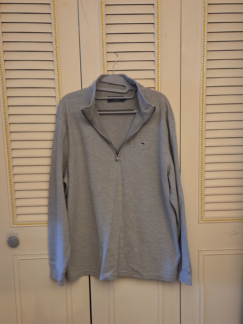 Vineyard Vines Men’s Heather Gray Half-Zip Pullover